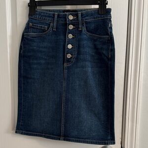 Banana Republic Denim Button-Front Skirt Size Petite 0